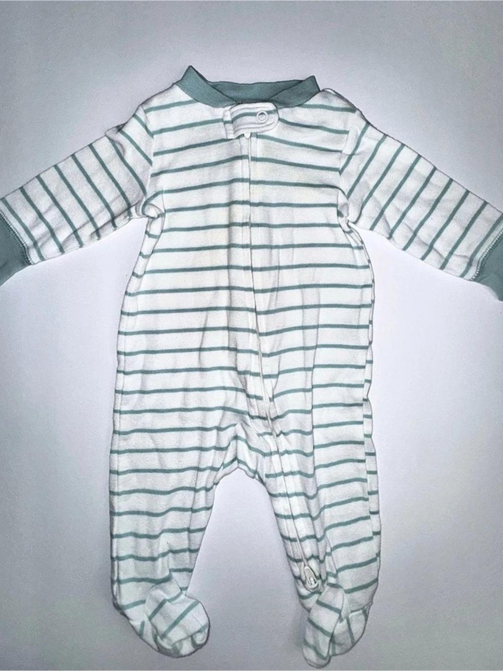 Carter's Striped Cotton Sleep & Play Footed Pajama 3M